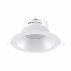 SEBSON® Foco empotrable techo blanco GU10 casquillo basculante Ø90mm x 25mm LED/Halógeno incl aluminio 