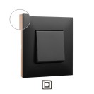 imagen Placa embellecedora negro/cobre 1 elemento