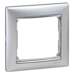 imagen Placa embellecedora Valena 1 elemento aluminio/plata