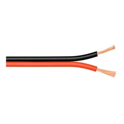 imagen Cable de audio paralelo rollo 100 metros 2x1,5mm2 rojo/negro