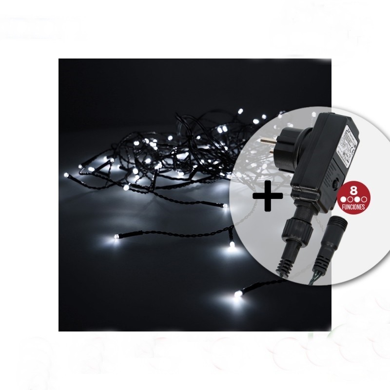 imagen Cortina LED con programador easy-connect 2x1 metros blanco frío