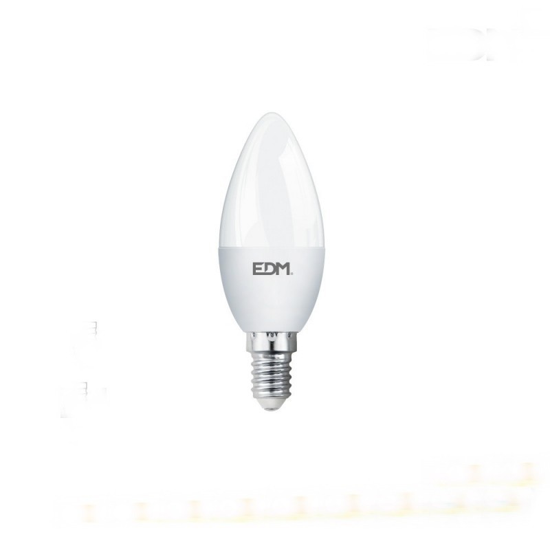 imagen Bombilla vela LED E14 7W 6400k