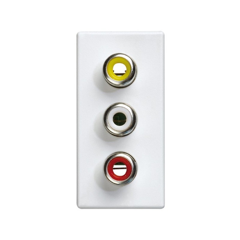 imagen Conector 3RCA blanco