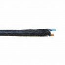 Cable con recubrimiento textil eléctrico negro