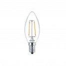 Lámpara LED filament vela 2,3W E14 2700k