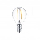 Lámpara LED filament esférica 2,3W E14 2700k