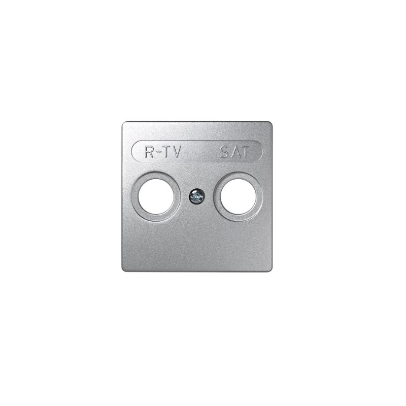 imagen Placa para tomas inductivas de R-TV+SAT aluminio simón 73 loft