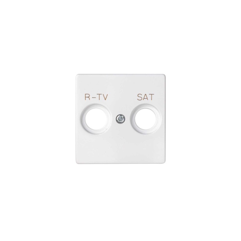 imagen Placa para tomas inductivas R-TV+SAT blanco mate simón 82 concept