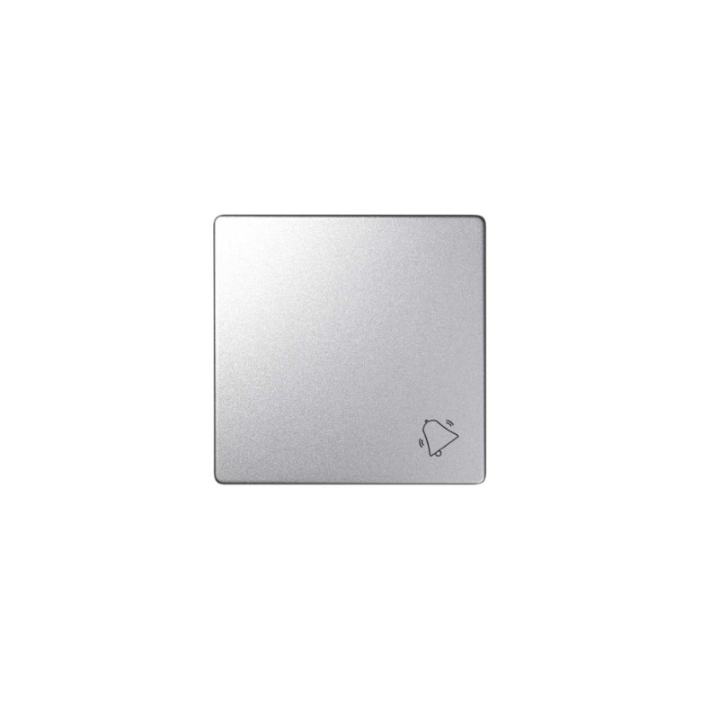 imagen Tecla individual con grabado de campana para pulsador aluminio frío simón 82 detail