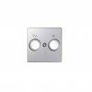 Placa para tomas inductivas de R-TV aluminio frío simón 82 detail