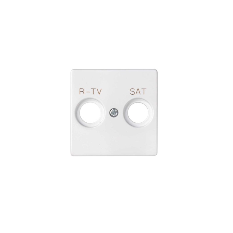 imagen Placa para tomas inductivas R-TV+SAT blanco simón 82